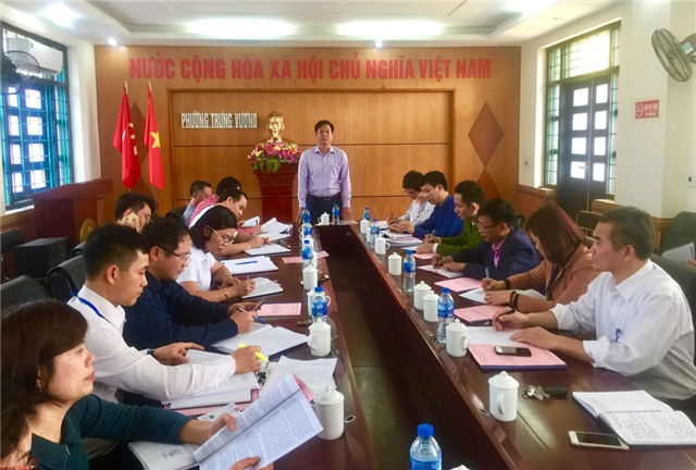 Đồng chí Phạm Tuấn Đạt, Phó Chủ tịch UBND thành phố làm việc với UBND phường Trưng Vương