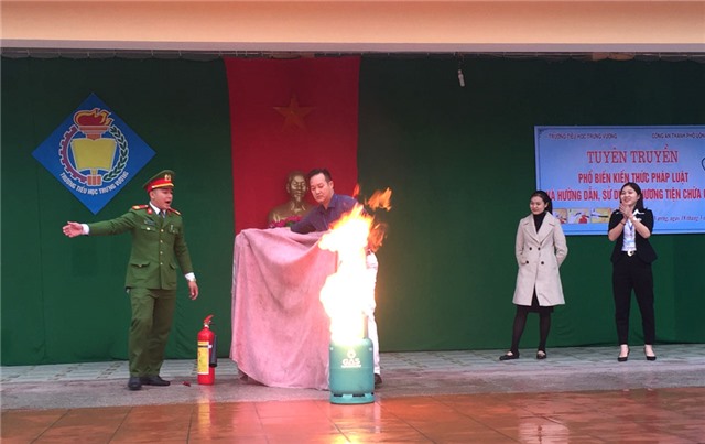 Tiểu học Trưng Vương: Tuyên truyền, hướng dẫn PCCC