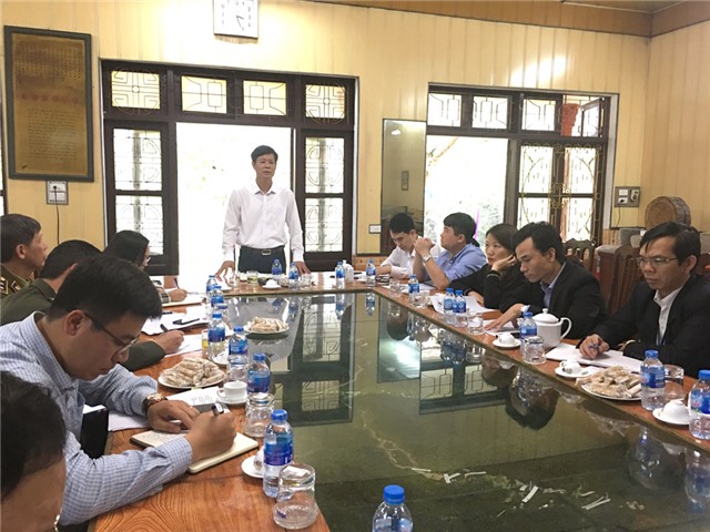 Giao ban Ban tổ chức Hội xuân Yên Tử