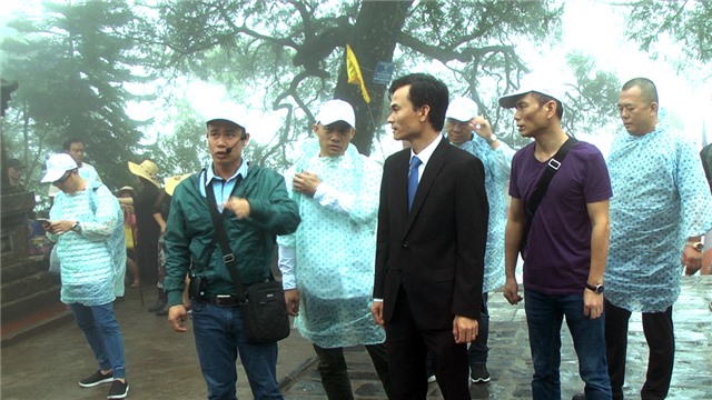 Đoàn công tác đảo Hải Nam (Trung Quốc) nghiên cứu hợp tác phát triển du lịch tại Yên Tử
