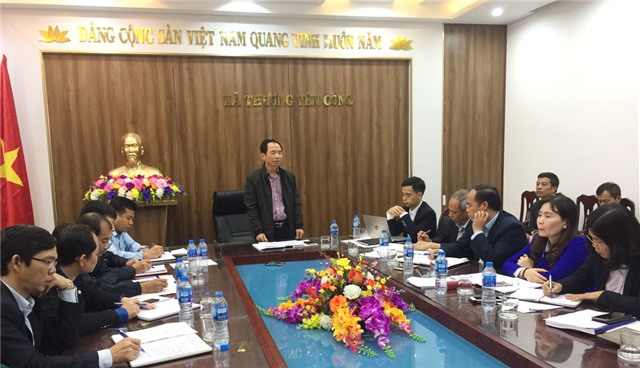 UBND thành phố làm việc với xã Thượng Yên Công