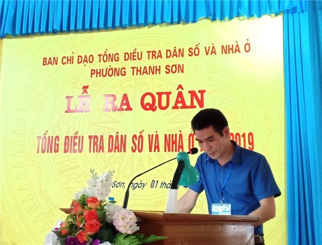Phường Thanh Sơn ra quân Tổng điều tra dân số và nhà ở 