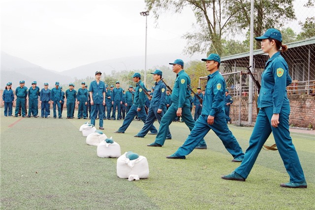 Ban CHQS TP Uông Bí hoàn thành huấn luyện cụm số 2, 3