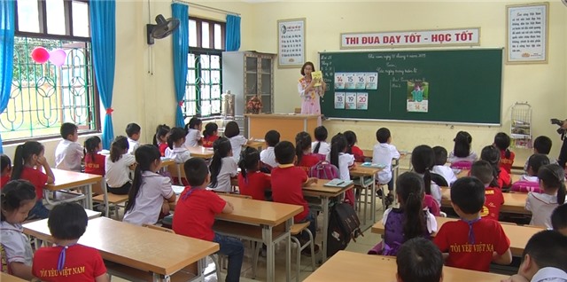 Học sinh Trường Mầm non Bắc Sơn trải nghiệm, tìm hiểu về trường tiểu học