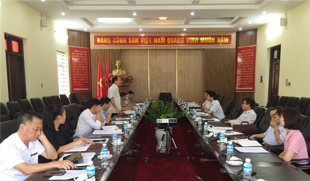 Ban tổ chức Tỉnh ủy làm việc với Thành ủy Uông Bí