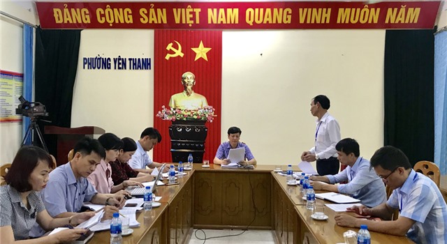 Đoàn giám sát HĐND thành phố làm việc với phường Yên Thanh