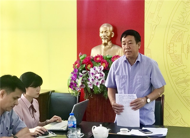 Đoàn giám sát HĐND thành phố làm việc với phường Vàng Danh