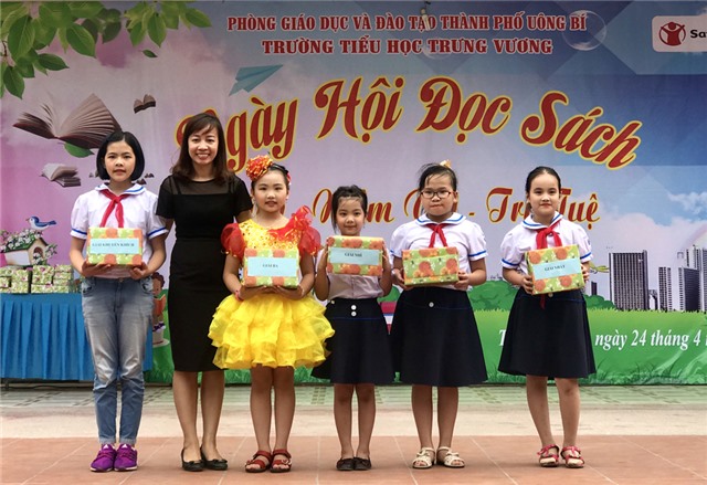 Ngày hội sách tại Trường Tiểu học Trưng Vương