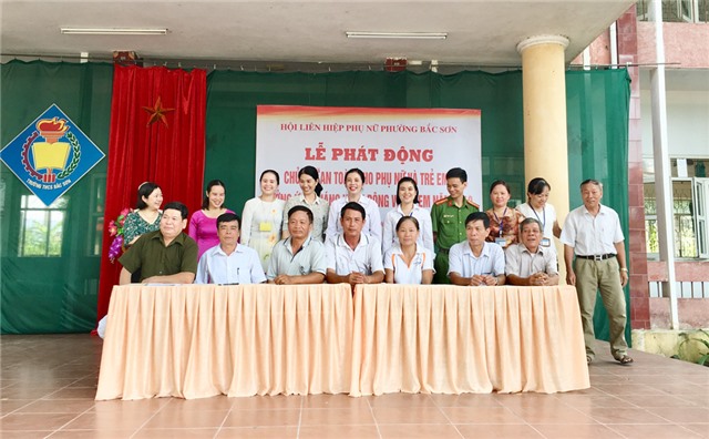 Hội LHPN phường Bắc Sơn: phát động Năm an toàn cho phụ nữ và trẻ em 