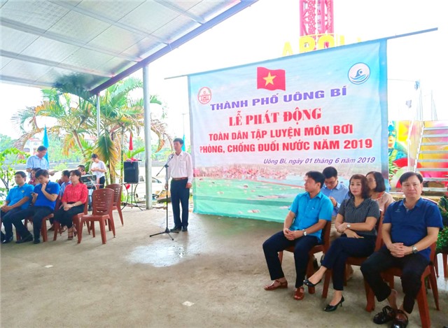 TP Uông Bí phát động toàn dân tập luyện môn bơi, phòng chống đuối nước