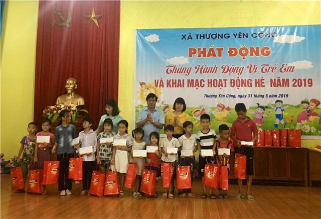 Xã Thượng Yên Công: Phát động Tháng hành động Vì trẻ em, khai mạc hoạt động hè 2019