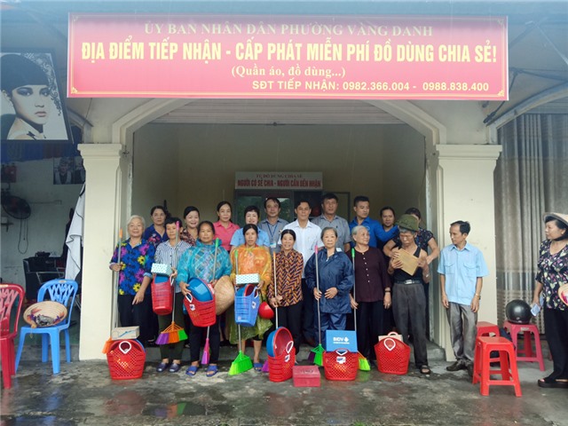 Phường Vàng Danh ra mắt mô hình “tủ đồ dùng sẻ chia”