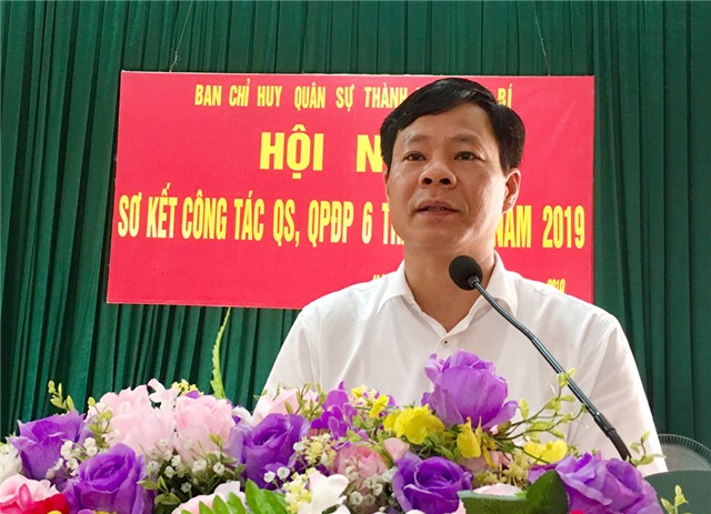 Sơ kết công tác QS, QPĐP 6 tháng đầu năm 2019