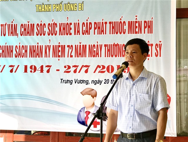 Khám bệnh, phát thuốc miễn phí cho đối tượng chính sách tại phường Trưng Vương, Bắc Sơn