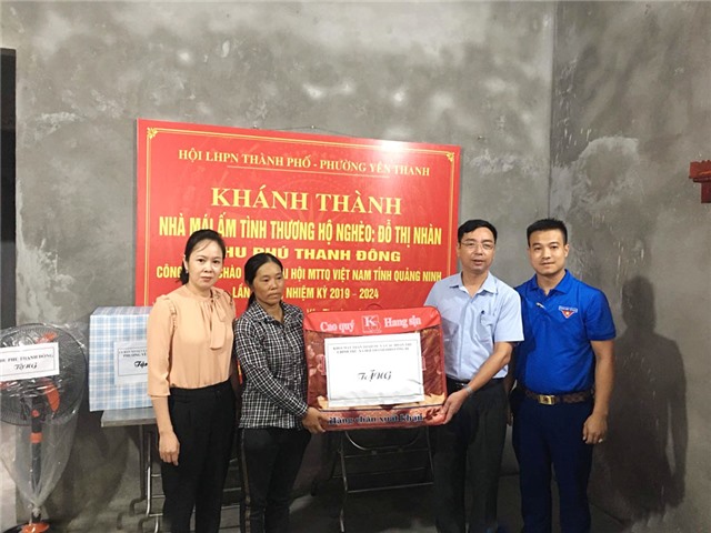 Khánh thành nhà mái ấm tình thương cho hội viên phụ nữ tại phường Yên Thanh