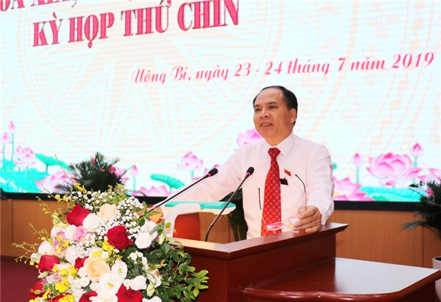 Khai mạc Kỳ họp thứ 9, HĐND thành phố Uông Bí khóa 19