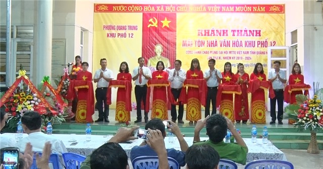 Khu 12, phường Quang Trung: Khánh thành công trình chào mừng Đại hội MTTQ tỉnh Quảng Ninh