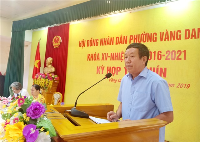 Kỳ họp thứ 9 HĐND phường Vàng Danh