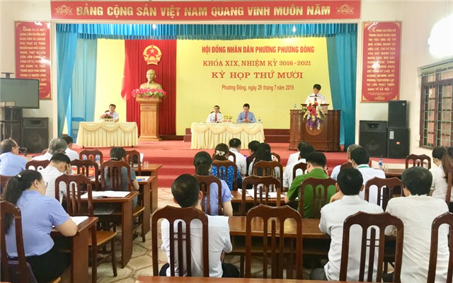 Kỳ họp thứ 10, HĐND phường Phương Đông khóa XIX