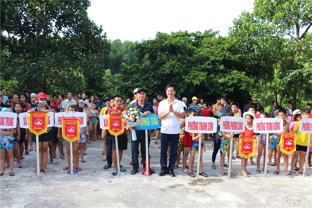 Phường Vàng Danh Nhất toàn đoàn Giải bơi thanh thiếu nhi thành phố năm 2019