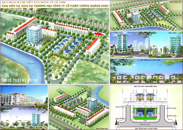 Quyết định Về việc phê duyệt quy hoạch chi tiết xây dựng tỷ lệ 1/500 Khu dân cư, dịch vụ thương mại tại phường Yên Thanh, thành phố Uông Bí của Công ty cổ phần Thông Quảng Ninh