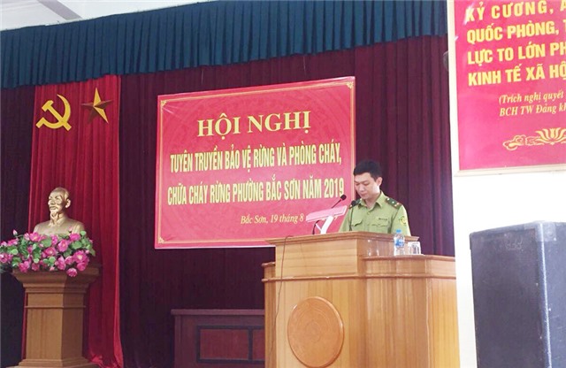 Phường Bắc Sơn tuyên truyền phòng cháy, chữa cháy rừng