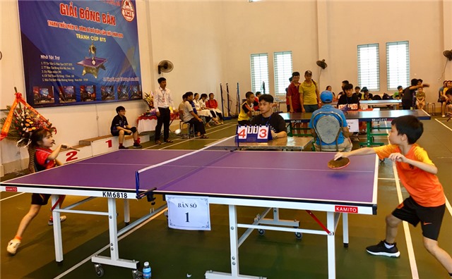 Khai mạc Giải bóng bàn thanh thiếu niên nhi đồng TP Uông Bí mở rộng lần thứ hai 
