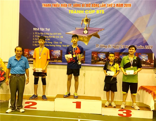 Bế mạc Giải bóng bàn thanh thiếu niên nhi đồng TP Uông Bí mở rộng