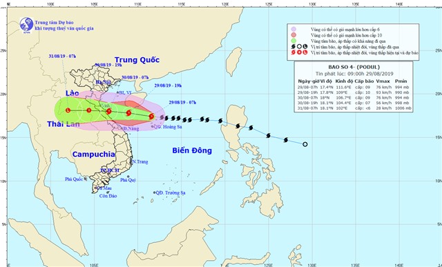 Tin bão khẩn cấp (Cơn bão số 4)
