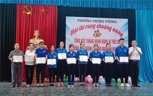 Phường Trưng Vương tổng kết Tháng hành động vì trẻ em và quản lý, giáo dục TTN hè 2019