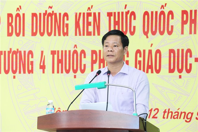 Khai giảng lớp bồi dưỡng kiến thức quốc phòng - an ninh cho cán bộ, viên chức ngành giáo dục