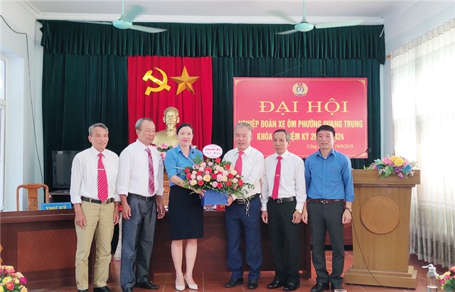 Đại hội nghiệp đoàn xe ôm phường Quang Trung 