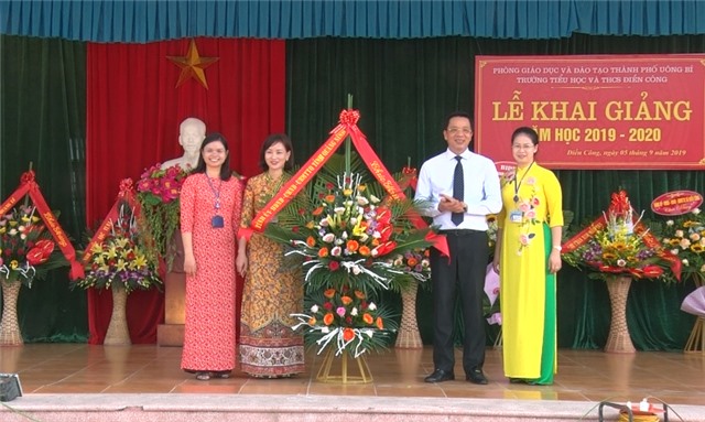 Trường TH và THCS Điền Công khai giảng năm học mới