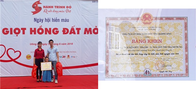 Gia đình tiêu biểu trong công tác hiến máu