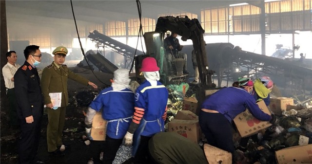 Liên tiếp phát hiện, thu giữ thực phẩm, táo quả không rõ nguồn gốc