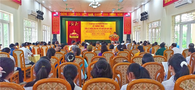 Phường Vàng Danh khai mạc Tuần lễ hưởng ứng học tập suốt đời và tuyên truyền kết quả Đại hội Đảng bộ tỉnh Quảng Ninh lần thứ XV