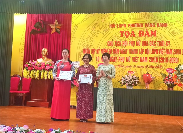 Hội LHPN phường Vàng Danh tọa đàm kỷ niệm 90 năm thành lập Hội LHPN Việt Nam
