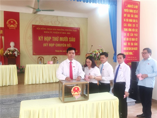 Kỳ họp thứ 16, HĐND phường Phương Nam khóa XV