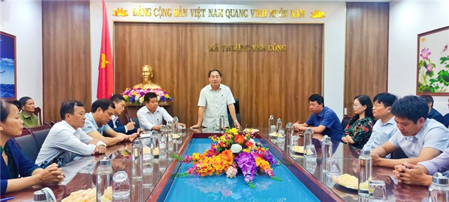 Thẩm định hồ sơ xét, công nhận xã Thượng Yên Công đạt nông thôn mới nâng cao