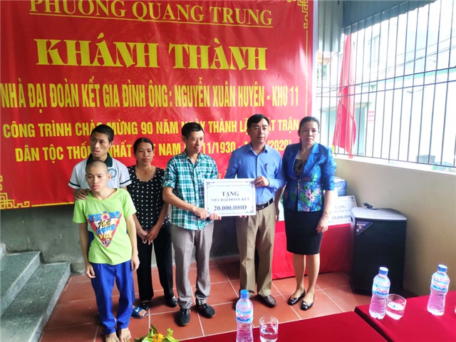 Phường Quang Trung: Khánh thành nhà đại đoàn kết cho hộ nghèo