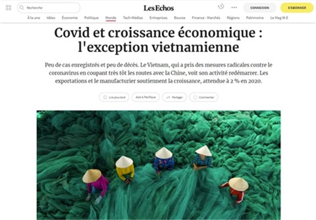 Les Echos: Việt Nam có thể tự hào vì chặn đứng dịch bệnh COVID-19
