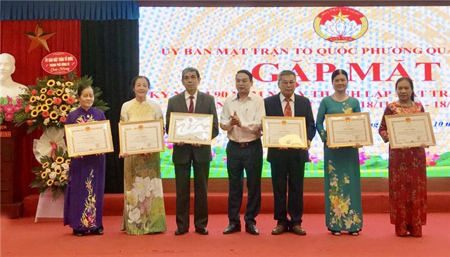 MTTQ phường Quang Trung: Gặp mặt kỷ niệm 90 năm ngày thành lập Mặt trận Dân tộc Thống nhất Việt Nam 