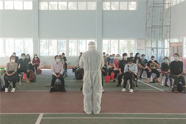 Trung đoàn 244: Tiếp nhận, cách ly 47 công dân Việt Nam trở về từ Nga