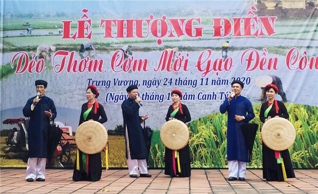 Lễ thượng điền Đình Đền Công, phường Trưng Vương