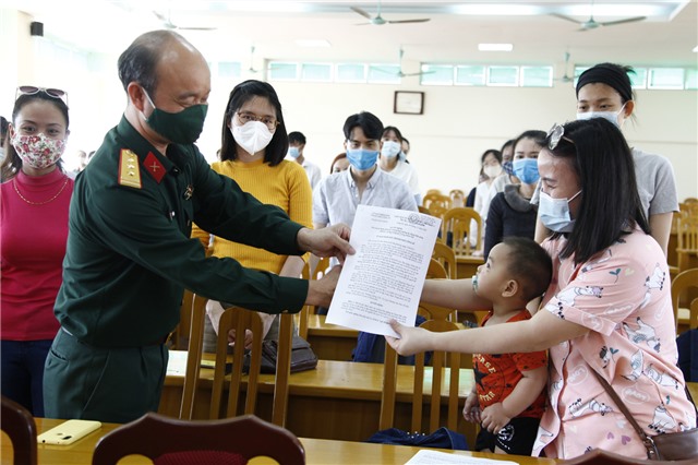 Thêm 32 công dân hoàn thành thời gian cách ly tập trung tại Trung đoàn 244