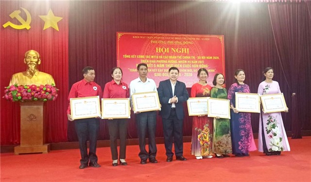 Khối MTTQ và các đoàn thể chính trị - xã hội phường Phương Đông tổng kết công tác năm 2020