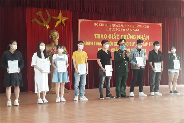 Thêm 83 công dân hoàn thành thời gian cách ly tại Trung đoàn 244