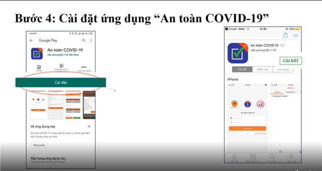 Hướng dẫn cài đặt, sử dụng và cập nhật Bản đồ chung sống an toàn với COVID -19