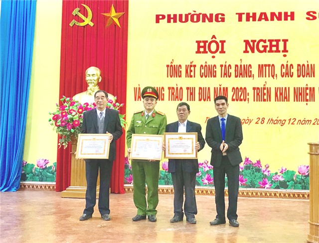Phường Thanh Sơn: Tổng kết công tác Đảng, MTTQ, các đoàn thể và phong trào thi đua năm 2020