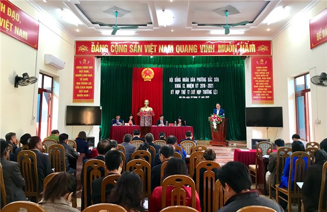 Kỳ họp thứ 17, HĐND phường Bắc Sơn khóa IX